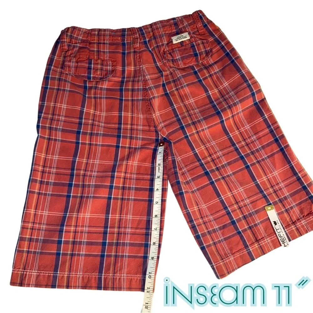 The Children's Place Red and Blue Plaid Shorts‎